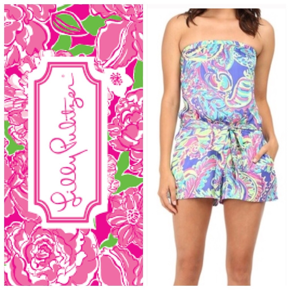 LILLY PULITZER Ritz Romper in Toucan Play